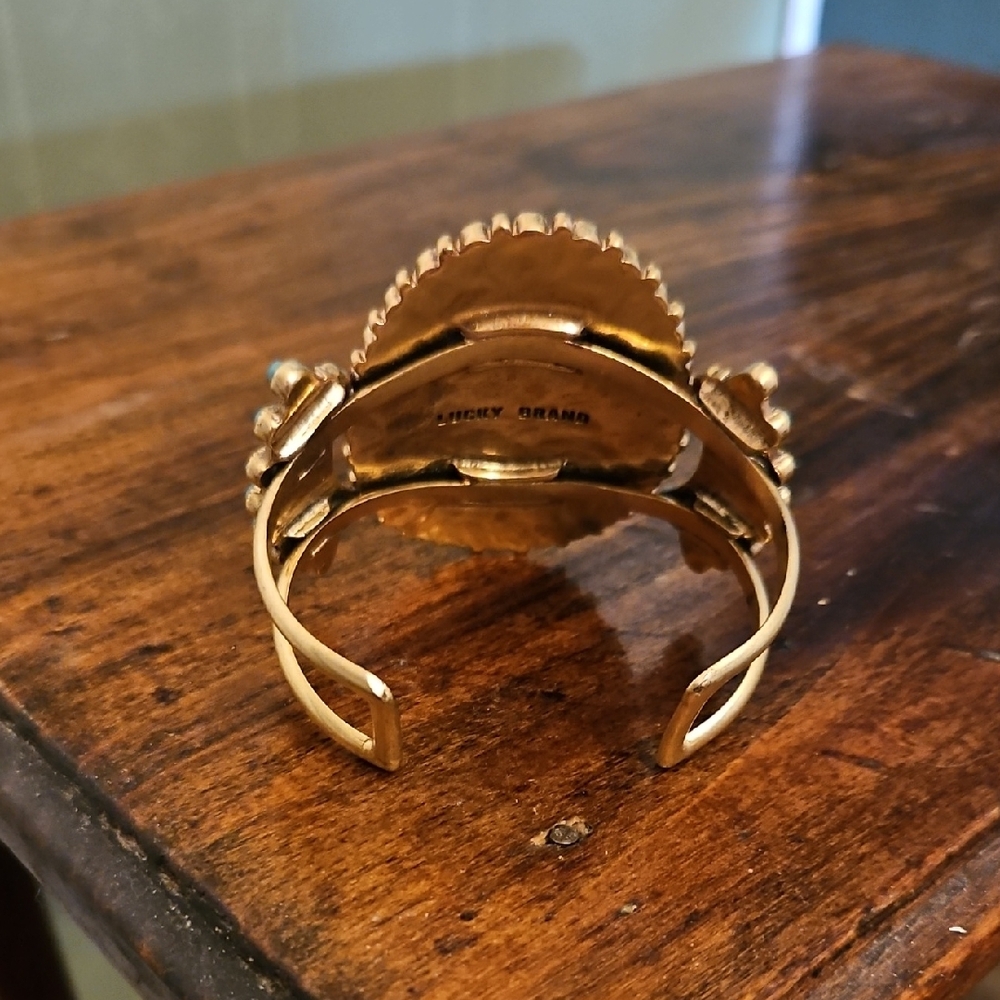 Lucky Brand Turquoise Beaded Cuff Bracelet - Picture 3 of 5